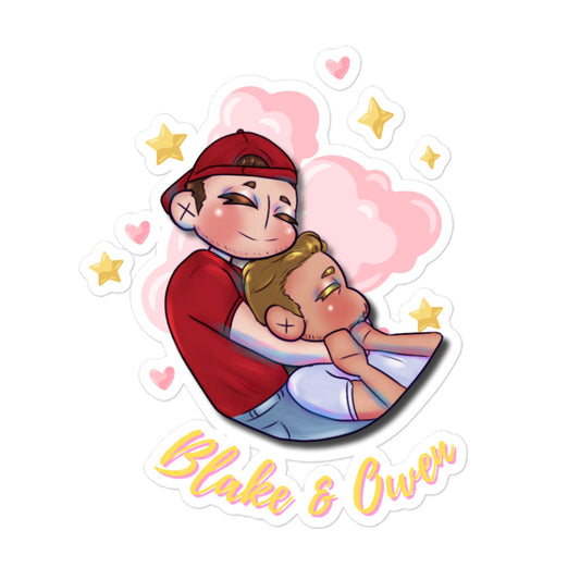 Owen and Blake Chibi Bubble-free sticker