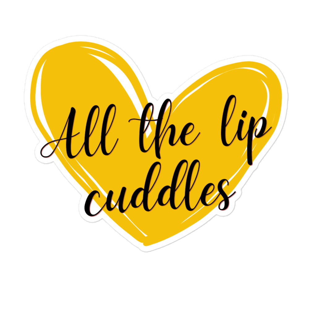 Skyler and Jackson "Lip Cuddles" Bubble-free sticker