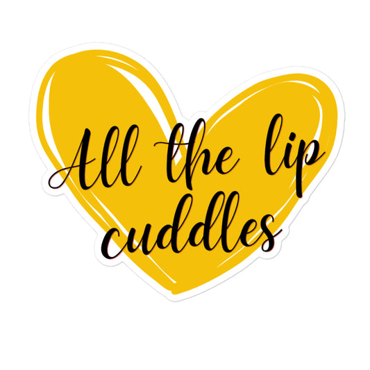 Skyler and Jackson "Lip Cuddles" Bubble-free sticker