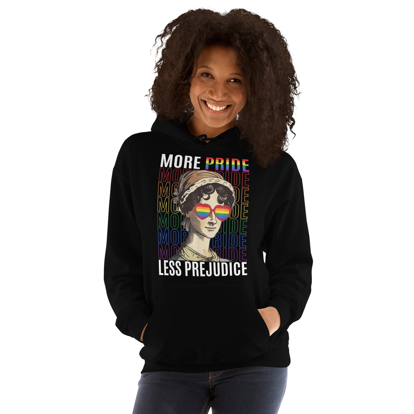 "More Pride, Less Prejudice" Unisex Hoodie