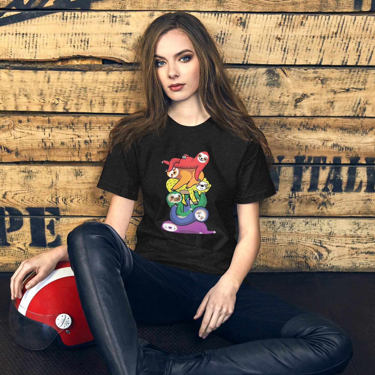 Rainbow Sloths Unisex t-shirt